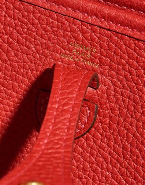 hermes rouge vermillon|Evelyne 16 Taurillon Clémence Rouge Vermillon / .